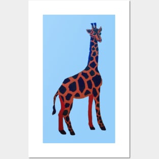 Funky Giraffe Posters and Art